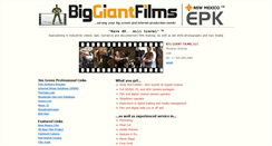 Desktop Screenshot of biggiantfilms.com