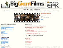 Tablet Screenshot of biggiantfilms.com